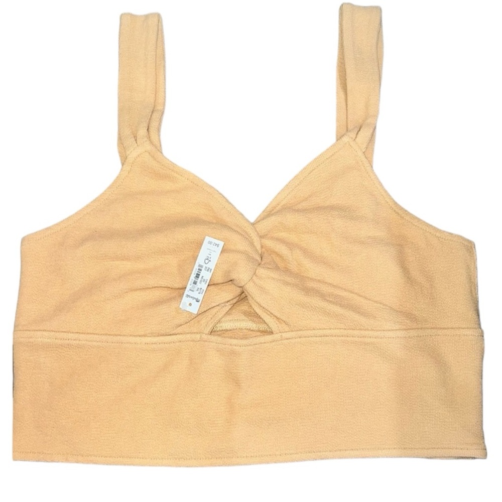 BNWT Madewell size small cutout knot-front crop tank top